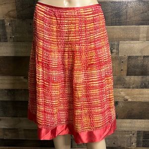 Bob Mackie Silk Knee Length Skirt